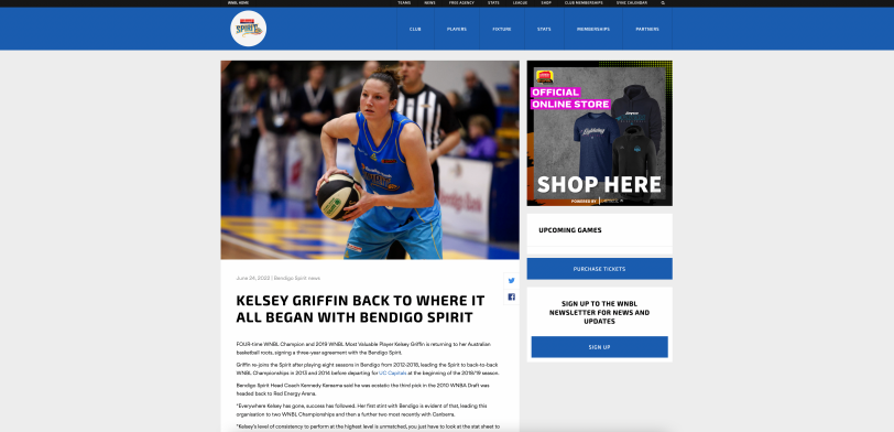 WNBL Website