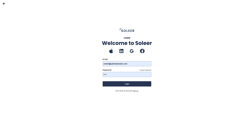 Soleer IO Web app