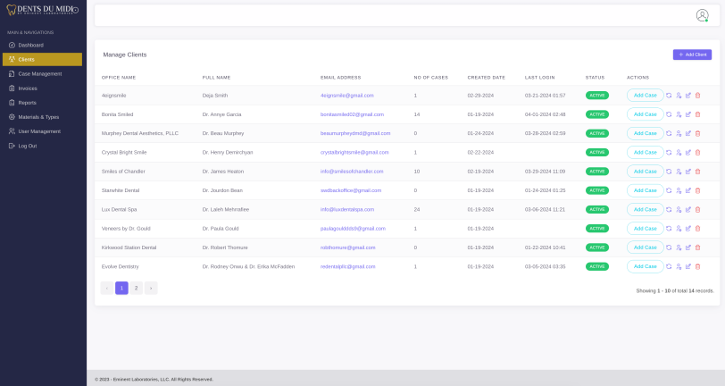 Eminent Laboratories CRM