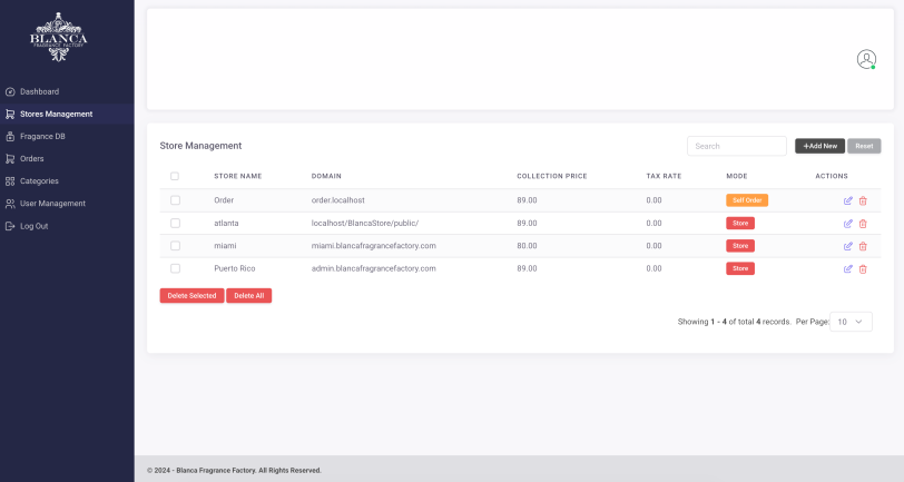 Blanca Factory Shopping portal